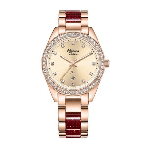 Alexandre Christie AC 2B14 Rosegold Red LDBRGLNRE